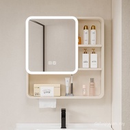 Space Smart Bathroom Mirror Toilet Lighting Wall Mirror Cabinet Storage Independent Arc Beauty Locke
