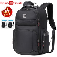 Bruno Cavalli Laptop Backpack Men Multifunctional Computer Bag  Expansion Backpack 18"