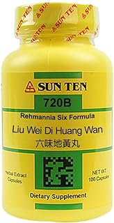 Sun Ten - Rehmannia Six Formula Capsules/Liu Wei Di Huang Wan/六味地黃丸 - 1 Pack