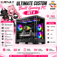 AMD Ryzen 5 5500 Gaming PC Desktop RX580 RTX2060 RTX3050 RTX5060 RTX5060Ti RTX5070
