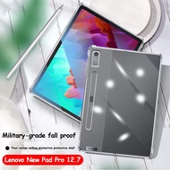 Airbags Soft TPU For Lenovo Xiaoxin Pad Pro 12.7" Case Clear Cover For Tab P12 12.7 Legion Y700 2nd 8.8 P11 Plus Pro M10 Plus M10 3rd 10.6 Pro 11.2 11.5 Transparent Silicon Tablet