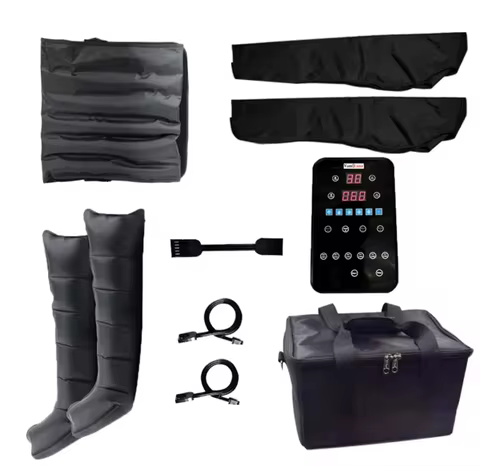 Air Pressure Massage Athlete’s Leg Recovery System with Bag 6 Independent Chambers, 4 Modes Leg Mass