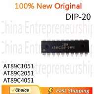 5 PCS DIP-20 AT89C1051 AT89C2051 AT89C4051 DIP-20 Microcontroller IC chip 100%Quality Original/Quick