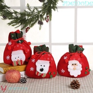 ANEMONE Christmas Gift Bag Portable Soft Merry Christmas Decorations For Kids Elk Stockings Gifts Storage Bag Wrapping Pouch