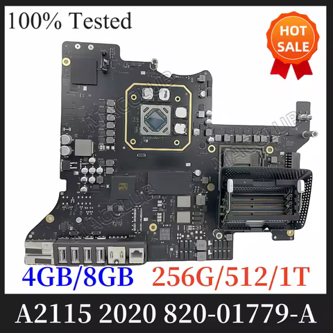 A2115 Motherboard for IMAC 820-01779-A 5K 2020 126GB/512GB/1TB 5300 5500XT Logic Board Computer syst