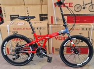 VOICE G9 FOLDING BIKE 24INCH GEAR DISC BRAKE WITH MICROSHIFT EQUIPMENT(3x8,24SPEED)**FREE GIFT**