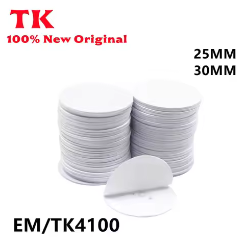 TK 10Pcs-50Pcs/Lot 125Khz TK4100 EM4100 RFID Coin ID Card With Adhensive Sticker Read Only Diameter 