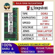 Kingston DDR2 LAPTOP RAM 2GB 5300/667mhz ORI RAM SODIMM 1.8v 2GB wildaalfaniaa