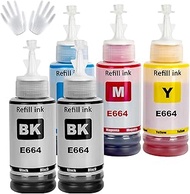 ASEKER 664 Ink Compatible with Epson ET-2500 ET-2550 ET-2600 ET-2650 ET- 3600 ET-4500 ET-4550 ET-140
