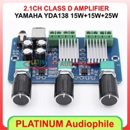 YDA138 Amplifier Class D 2.1CH 2X15W+25W YDA138E DC 12V