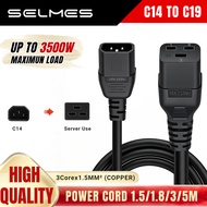 AC Power Cord 1.5mm2 16A IEC C14 - IEC C19 PDU Cable Extension Wire Cable UPS PowerSupply Electrical