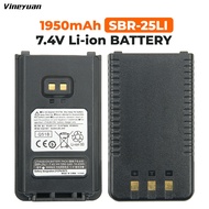 【DC-127】7.4V 1950mA/2600mAh Yaesu SBR-25Li/SBR-26Li Replacement Battery for Yaesu FT-25R FT 25R FT-6