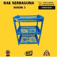 3-Tier Multipurpose Shelf Kitchen Shelf SNACK Shelf Plate Shelf