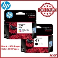 HP 47 Black/Color Original Ink Cartridge 6ZD21AA/6ZD61AA