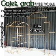 Langsung Proses GAWANG BAJU EMAS 3 TINGKAT PAJANGAN KERTAS KADO KAIN SARUNG GOLD PUTIH HITAM PINK RO