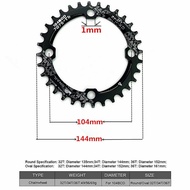 104BCD Ultralight Aluminum Chainring Round Oval 30t 32t 34t 36t 38t for Bicycles