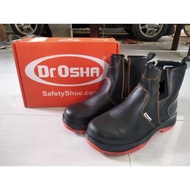 Ready sepatu safety dr osha dr.osha principal zip boot brown 9223