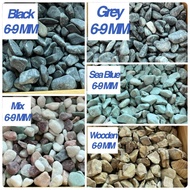 PEBBLE STONE (20KG)-BATU SUNGAI, LANDSCAPE, GARDENING, DECORATION & OTHERS (6-9MM±)