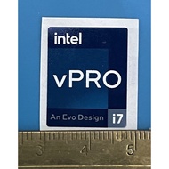 Sticker logo intel i7 VPRO evo 12th gen ori2022