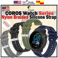 COROS Smart Watch Strap COROS Pace Pro/ Pace 3/ Apex 2 Pro/ Apex Pro, Nylon Braided Silicone Strap,T