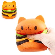 Luky Cat Hamburger Squishy Toys Kids Antistress Toys Scented Slow Rising Toy