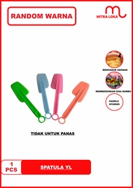 Mitra Loka Spatula Set Plastik Panjang 6 In 1 Setengan Lusin Solet Untuk Olesan Roti Dan Bumbu