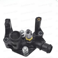 Ford Fiesta Focus 2011-17 1.6L 1.4L Water Outlet Engine Coolant Thermostat Housing + Sensor 7M5G-8K5