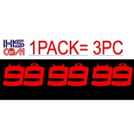 20230719-338 NUMBER 99  Body Sticker / Stripe / STIKER Stickers, Logos & Emblems