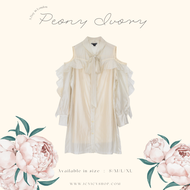 (พร้อมส่ง) Peony Ivory Dress #DI14103