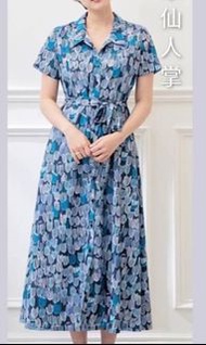 全新m-Georgia tsao 藍色仙人掌洋裝