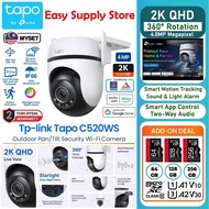 TP-LINK Tapo C520WS 2K QHD 4MP Outdoor 360° Pan/Tilt Security Camera IP66 Smart AI Detection Night V