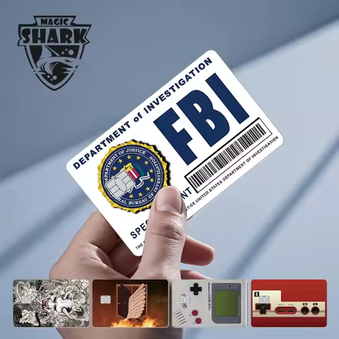 Stylish Phone Evil FBI Tiger Mexico Flag Snowman Movie Monstor Anime Credit Bank Debit Card Sticker 