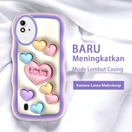 Realme U1 2 Pro Narzo 20 30 30A 20A 50 Pro 50i 50A Prime Q5 Phone Case Love heart color 3D pattern c