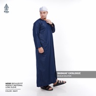 Gamis Mesir Babagaf Model Tanpa Kerah Jubah Pria Dewasa Muslim