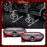 2/4Pcs LED Car Door Logo Projection Light Welcome Lamps Laser Projector Lamp For Mercedes Benz MABAC