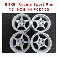 ENKEI Racing Sport Rim 15 INCH 4H PCD100 8JJ Offset+20 / 7JJ Offset +35 For Kelisa Kenari City Vios 