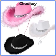 RODAROLA Cowgirl Hat Sequin Funny Cosplay Costume Party Performance Sequin Cowgirl Hats
