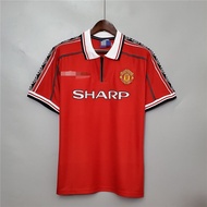 98-99 home Manchester United red retro football jersey football