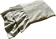 Itosho FW7510SDGY Ruffled Flannel Fitted Sheet, Gray, 47.2 x 78.7 x 13.8 inches (120 x 200 x 35 cm)