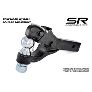 SR Tow Parts Pintel Hook Tow Hook with Ball Square