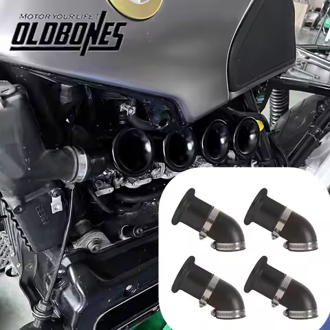 Cafe Racer K Serie For BMW K100 K75 K100 4PCS Air Intake Manifold Cover With Filter Screen Accessori