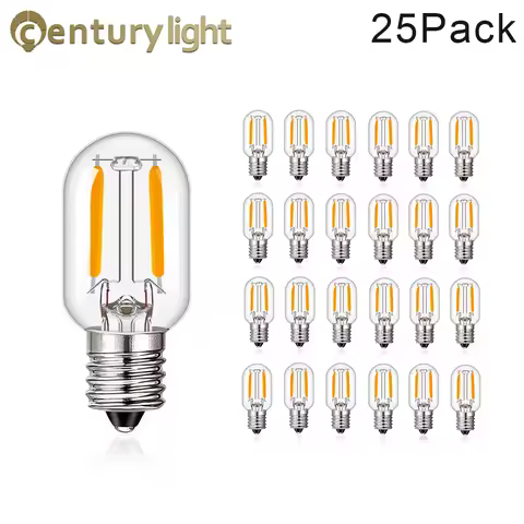T20 Led Night Lights 1W Tubular Filament Bulb Dimmable E12 E14 Radio Refrigerator Lamp 2200K 2700K 4