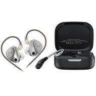 KZ Castor In Ear Monitor Hi-Fi Improved Bass Adjustable Dual Driver with KZ AZ09 Bluetooth Module Wi