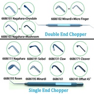 Phaco Chopper Nagahara Chopper Seibel Rosen Minardi Quick Claw Cleaver Offset 45° Ophthalmology Inst