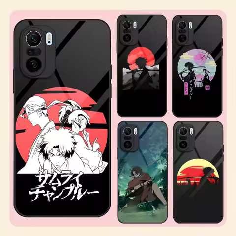 Anime Samurai Champloo Phone Case Tempered Glass For Xiaomi 11T 10 12 10T 11i Redmi Note 11 9T 9A 9 