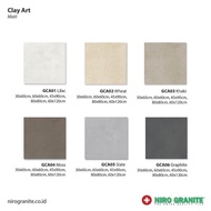 Granit Lantai Teras Niro Clay Art Series Ukuran 30x60 Dan 60x60 Kw2