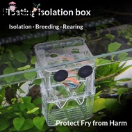 Fish Breeding Box, Acrylic Transparent Aquarium Breeder Box,  Space Separation Isolation Feeding Acc