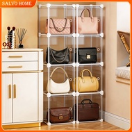 Salvo Transparent Storage Box Stackable Bag Cabinet Bag Case Storage Box Toy Display Cabinet