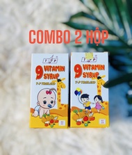 Combo Siro Tăng Cân 9 Vitamin TP Thái Lan hỗ trợ ăn ngủ ngon tăng cường sức đề kháng 60ml