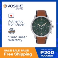 FOSSIL Quartz FS5963 NEUTRA Chronograph Date Green Brown Leather  Wrist Watch For Men from YOSUKI JAPAN / FS5963 (  FS5963   FS5 FS59   )